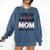 Senior Baseball Mom Class Of 2024 High School College Sports Comfort Colors Sweatshirt Blue Jean