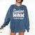 Senior Mom Class Of 2026 Baseball Retro Mom Graduation 2026 Comfort Colors Sweatshirt Blue Jean