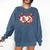 Six Seven 67 Meme Baseball Coquette Bow Valentine Comfort Colors Sweatshirt Blue Jean Six Seven 67 Meme Baseball Coquette Bow Valentine Comfort Colors Sweatshirt Blue Jean