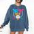 Six Seven Baseball Ice Cream Drip Cool 67 Gen Alpha Slang Comfort Colors Sweatshirt Blue Jean