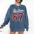 Six Seven Meme Boys Girls Kids 67 Baseball Jersey Comfort Colors Sweatshirt Blue Jean Six Seven Meme Boys Girls Kids 67 Baseball Jersey Comfort Colors Sweatshirt Blue Jean