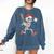 Skeleton Batting Baseball Halloween Boys Men Kids Comfort Colors Sweatshirt Blue Jean Skeleton Batting Baseball Halloween Boys Men Kids Comfort Colors Sweatshirt Blue Jean