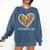 Softball Baseball Mom Valentine Leopard Heart Mother's Day Comfort Colors Sweatshirt Blue Jean Softball Baseball Mom Valentine Leopard Heart Mother's Day Comfort Colors Sweatshirt Blue Jean