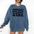 Somebody's Loud Mouth Baseball Mama Baseball Mom Comfort Colors Sweatshirt Blue Jean