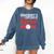 Somebody's Loud Mouth Baseball Mom Mama Comfort Colors Sweatshirt Blue Jean