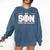 My Son Bought Me This Baseball Mom Comfort Colors Sweatshirt Blue Jean