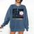 My Son Hits Harder Than Your Husband Baseball Mom Comfort Colors Sweatshirt Blue Jean