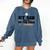 My Son Will Be On The Field Baseball Mom Comfort Colors Sweatshirt Blue Jean