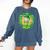 St Patrick Day Baseball Drip Ice Cream Baseball Home Plate Comfort Colors Sweatshirt Blue Jean