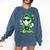 St Patrick Day Baseball Drip Ice Cream Men Boys Kids Comfort Colors Sweatshirt Blue Jean
