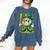St Patricks Day Baseball Ice Cream Baseball Player Cartoon Comfort Colors Sweatshirt Blue Jean