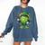 St Patricks Day Baseball Leprechaun Rainbow Green Baseball Comfort Colors Sweatshirt Blue Jean