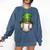 St Patricks Day Baseball Player Leprechaun Hat Men Boys Kids Comfort Colors Sweatshirt Blue Jean