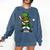 St Patrick’s Day Leprechaun Baseball Irish Graphic Comfort Colors Sweatshirt Blue Jean
