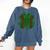 St Patricks Day Shamrock Baseball Saint Paddy's Comfort Colors Sweatshirt Blue Jean
