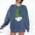 St Patricks Day Shamrock Baseball Saint Paddy's Kids Boys Comfort Colors Sweatshirt Blue Jean