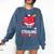 Stealing Hearts And Bases Baseball Player Valentine's Day Comfort Colors Sweatshirt Blue Jean
