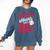 Stealing Hearts Like I Steal Bases Cute Baseball Boys Comfort Colors Sweatshirt Blue Jean