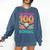 I Survived 100 Days Of School Baseball Ice Cream Drip Comfort Colors Sweatshirt Blue Jean
