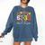 I Survived 6733 Days Of 3rd Grade Baseball Football 100 Day Comfort Colors Sweatshirt Blue Jean