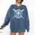 I Teach My Kids To Hit & Steal Baseball Mom Comfort Colors Sweatshirt Blue Jean