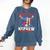 That's My Nephew Out There Baseball Cream Drip Crossed Bat Comfort Colors Sweatshirt Blue Jean