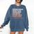Uniform Washer Water Filler Cheerleader Baseball Mom Comfort Colors Sweatshirt Blue Jean