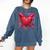 Valentines Day Baseball Red Heart Dab Boys Girls Kids Comfort Colors Sweatshirt Blue Jean Valentines Day Baseball Red Heart Dab Boys Girls Kids Comfort Colors Sweatshirt Blue Jean