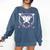 I Wear Purple For Alzheimers Awareness Baseball Heart Ribbon Comfort Colors Sweatshirt Blue Jean