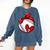 Womens Custom Baseball Mom Number 7 Heart For Mom Mommy Comfort Colors Sweatshirt Blue Jean Womens Custom Baseball Mom Number 7 Heart For Mom Mommy Comfort Colors Sweatshirt Blue Jean