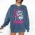 Women's Play Like A Girl Softball Baseball Girls Comfort Colors Sweatshirt Blue Jean Women's Play Like A Girl Softball Baseball Girls Comfort Colors Sweatshirt Blue Jean