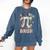 Women's Six Seven 67 Bruh 6 7 Happy Pi Day Baseball Be Irrational Comfort Colors Sweatshirt Blue Jean