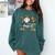 100 Days Of School Baseball Camo Art For Boys Kids Students Comfort Colors Sweatshirt Chalky Mint