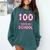 100 Days Of School Baseball Ice Cream Drip 100th Day Boys Comfort Colors Sweatshirt Chalky Mint