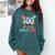 100 Days Of School Baseball Ice Cream Drip 100th Day School Comfort Colors Sweatshirt Chalky Mint