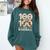 100 Days Of School Baseball Love Valentine’s Day Men Women Comfort Colors Sweatshirt Chalky Mint