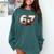 6 7 Six Seven American Baseball Graphic Comfort Colors Sweatshirt Chalky Mint