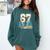 67 Baseball Drip Boys Youth Kids 6-7 Ice Cream Dripping 6 7 Comfort Colors Sweatshirt Chalky Mint