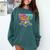 67 Baseball Ice Cream Drip Number Comfort Colors Sweatshirt Chalky Mint