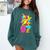 67 Baseball Ice Cream Six Seven Dabbing Banana Comfort Colors Sweatshirt Chalky Mint