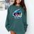 67 Meme Slang Baseball Glove Drip Ice Cream Six Seven 6 7 Comfort Colors Sweatshirt Chalky Mint