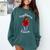 African American Baseball Mom Sagittarius Queen Zodiac Sign Comfort Colors Sweatshirt Chalky Mint