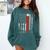 American Flag Baseball Team Baseball Player Baseball Comfort Colors Sweatshirt Chalky Mint