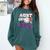 Aunt Rookie Of Year 1st Birthday Baseball Theme Matching Comfort Colors Sweatshirt Chalky Mint