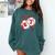 Baseball 67 Six Seven Gen Alpha Meme Valentine's Day Comfort Colors Sweatshirt Chalky Mint