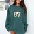 Baseball 67 Six Seven Meme Number Comfort Colors Sweatshirt Chalky Mint