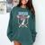 Baseball 7 Year Old Ice Cream Drip 7th Birthday Boys Player Comfort Colors Sweatshirt Chalky Mint