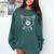 Baseball 8 Year Old Ice Cream Drip 8th Birthday Boys Player Comfort Colors Sweatshirt Chalky Mint
