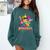 Baseball Banana Splatter Sports Kids Teens Comfort Colors Sweatshirt Chalky Mint