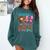 Baseball Or Bows Godfather Loves You Gender Reveal Comfort Colors Sweatshirt Chalky Mint
